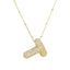 Savannah | Collar de Letra Burbuja con Diamantes