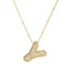 Savannah | Collar de Letra Burbuja con Diamantes