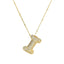 Savannah | Collar de Letra Burbuja con Diamantes