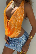 Della | Top Halter Sin Mangas