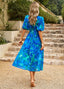 Gabriella | Vestido Impreso con Escote en V