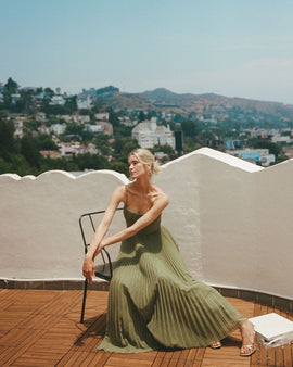 Hayley | Vestido Midi Sin Mangas con Bustier