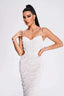 Stormi | Vestido Midi de Lentejuelas Perla