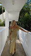 Nalani | Vestido Maxi Off-Shoulder con Mangas de Mariposa