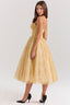 Millie | Vestido Corpiño Dorado