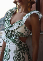 Haven | Vestido Maxi con Volantes